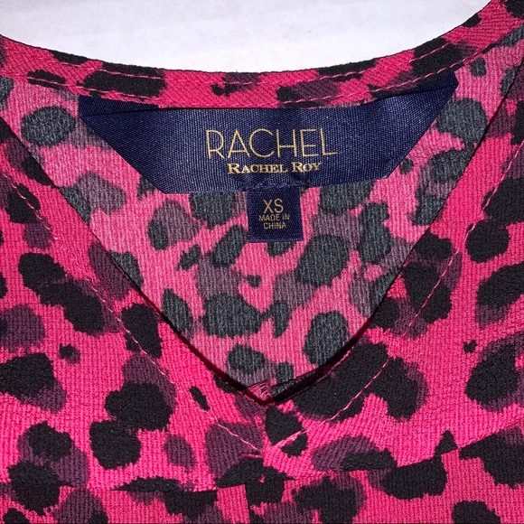 RACHEL Rachel Roy Azaela Minxy Spots Top, Size XS - Picture 3 of 8